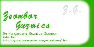 zsombor guzmics business card
